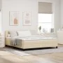 Cama Box Spring con Colchón & LED Crema 180x200 cm Tela | Foro24.es | Tu tienda online para hogar, jardín y más Foro24.es