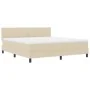 Cama Box Spring con Colchón & LED Crema 180x200 cm Tela | Foro24.es | Tu tienda online para hogar, jardín y más Foro24.es