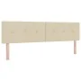 Cama Box Spring con Colchón & LED Crema 180x200 cm Tela | Foro24.es | Tu tienda online para hogar, jardín y más Foro24.es