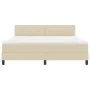 Cama Box Spring con Colchón & LED Crema 180x200 cm Tela | Foro24.es | Tu tienda online para hogar, jardín y más Foro24.es