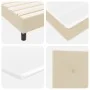 Cama Box Spring con Colchón & LED Crema 180x200 cm Tela | Foro24.es | Tu tienda online para hogar, jardín y más Foro24.es