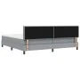 Estructura de Cama con Colchón Gris Claro Tela 200 x 200 cm by , Beds and slatted bases - Ref: Foro24-3342233, Price: 612,78 ...
