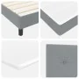 Estructura de Cama con Colchón Gris Claro Tela 200 x 200 cm by , Beds and slatted bases - Ref: Foro24-3342233, Price: 612,78 ...