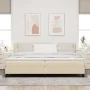 Estructura de Cama con Colchón Beige Tela 200 x 200 cm | Foro24.es | Tu tienda online para hogar, jardín y más Foro24.es