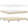 Estructura de Cama con Colchón Beige Tela 200 x 200 cm | Foro24.es | Tu tienda online para hogar, jardín y más Foro24.es