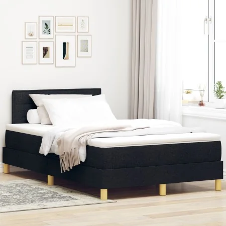 Cama con Base con Colchón y LED Negra 120x200 cm Tela | Foro24.es | Tu tienda online para hogar, jardín y más Foro24.es
