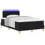 Cama con Base con Colchón y LED Negra 120x200 cm Tela | Foro24.es | Tu tienda online para hogar, jardín y más Foro24.es
