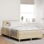 Cama con somier con colchón y LED crema 120x200 cm tela de , Camas y somieres - Ref: Foro24-3342357, Precio: 396,87 €, Descue...