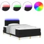 Cama con Base con Colchón y LED Negra 120x200 cm Tela | Foro24.es | Tu tienda online para hogar, jardín y más Foro24.es