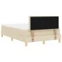 Cama con somier con colchón y LED crema 120x200 cm tela de , Camas y somieres - Ref: Foro24-3342357, Precio: 396,87 €, Descue...