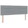 Cama con somier con colchón y LED Gris claro 140x190 cm Tela by , Beds and slatted bases - Ref: Foro24-3342359, Price: 471,11...