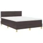 Cama Box Spring con Colchón y LED Marrón Oscuro 140x190 cm Tela | Foro24.es | Tu tienda online para hogar, jardín y más Foro24.es