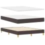 Cama Box Spring con Colchón y LED Marrón Oscuro 140x190 cm Tela | Foro24.es | Tu tienda online para hogar, jardín y más Foro24.es
