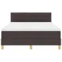 Cama Box Spring con Colchón y LED Marrón Oscuro 140x190 cm Tela | Foro24.es | Tu tienda online para hogar, jardín y más Foro24.es