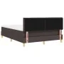 Cama Box Spring con Colchón y LED Marrón Oscuro 140x190 cm Tela | Foro24.es | Tu tienda online para hogar, jardín y más Foro24.es