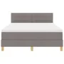 Cama Box Spring con Colchón y LED Taupe 140x190 cm Tela | Foro24.es | Tu tienda online para hogar, jardín y más Foro24.es