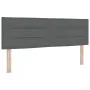 Cama con Box Spring con Colchón y LED Gris Oscuro 140x200 cm Tela by , Beds and slatted bases - Ref: Foro24-3342367, Price: 4...