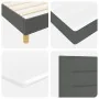 Cama con Box Spring con Colchón y LED Gris Oscuro 140x200 cm Tela by , Beds and slatted bases - Ref: Foro24-3342367, Price: 4...