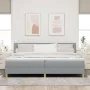Cama con Base con Colchón y Luz LED Gris Claro 200x200 cm Tela | Foro24.es | Tu tienda online para hogar, jardín y más Foro24.es