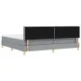 Cama con Base con Colchón y Luz LED Gris Claro 200x200 cm Tela | Foro24.es | Tu tienda online para hogar, jardín y más Foro24.es