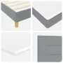 Cama con Base con Colchón y Luz LED Gris Claro 200x200 cm Tela | Foro24.es | Tu tienda online para hogar, jardín y más Foro24.es