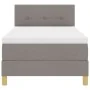 Cama Box Spring con Colchón y LED Taupe 100x200 cm Tela | Foro24.es | Tu tienda online para hogar, jardín y más Foro24.es