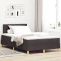 Cama con somier con colchón y LED marrón oscuro 120x200 cm tela | Foro24.es | Tu tienda online para hogar, jardín y más Foro24.es