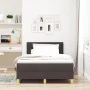 Cama con somier con colchón y LED marrón oscuro 120x200 cm tela | Foro24.es | Tu tienda online para hogar, jardín y más Foro24.es