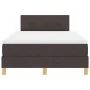 Cama con somier con colchón y LED marrón oscuro 120x200 cm tela | Foro24.es | Tu tienda online para hogar, jardín y más Foro24.es