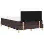Cama con somier con colchón y LED marrón oscuro 120x200 cm tela | Foro24.es | Tu tienda online para hogar, jardín y más Foro24.es