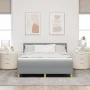 Cama con Box Spring con Colchón & Luz LED Gris Claro 140x190 cm Tela by , Beds and slatted bases - Ref: Foro24-3342436, Price...