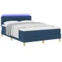 Cama Box Spring con Colchón y LED Azul 140x200 cm Tela von , Betten und Lattenroste - Ref: Foro24-3342449, Preis: 442,23 €, R...