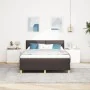Cama con canapé y colchón LED marrón oscura 140x190 cm tela | Foro24.es | Tu tienda online para hogar, jardín y más Foro24.es