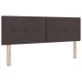 Cama con canapé y colchón LED marrón oscura 140x190 cm tela | Foro24.es | Tu tienda online para hogar, jardín y más Foro24.es