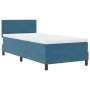 Cama Box Spring con colchón y LED Azul Oscuro 90x200 cm de terciopelo von , Betten und Lattenroste - Ref: Foro24-3342630, Pre...