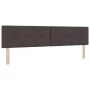 Cama Box Spring con Colchón & LED Marrón Oscuro 200x200 cm Tela | Foro24.es | Tu tienda online para hogar, jardín y más Foro24.es