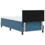 Cama Box Spring con colchón y LED Azul Oscuro 90x200 cm de terciopelo von , Betten und Lattenroste - Ref: Foro24-3342630, Pre...
