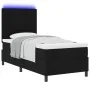 Cama con muelles con colchón y LED negro 90x200 cm tela von , Betten und Lattenroste - Ref: Foro24-3342762, Preis: 354,83 €, ...
