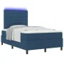 Cama con somier y colchón LED azul 120x200 cm de tela by , Beds and slatted bases - Ref: Foro24-3342787, Price: 457,53 €, Dis...