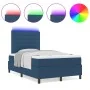 Cama con somier y colchón LED azul 120x200 cm de tela by , Beds and slatted bases - Ref: Foro24-3342787, Price: 457,53 €, Dis...