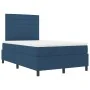 Cama con somier y colchón LED azul 120x200 cm de tela by , Beds and slatted bases - Ref: Foro24-3342787, Price: 457,53 €, Dis...