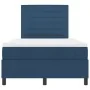 Cama con somier y colchón LED azul 120x200 cm de tela by , Beds and slatted bases - Ref: Foro24-3342787, Price: 457,53 €, Dis...