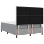 Cama con Somier y Colchón & LED Gris Claro 140x200 cm Tela | Foro24.es | Tu tienda online para hogar, jardín y más Foro24.es