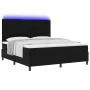 Somier con Colchón y LED Negro 180x200 cm Tela by , Beds and slatted bases - Ref: Foro24-3342811, Price: 652,13 €, Discount: %