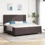 Cama con muelles con colchón y luces LED Marrón oscuro 200x200 cm Tela | Foro24.es | Tu tienda online para hogar, jardín y más Foro24.es