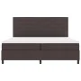 Cama con muelles con colchón y luces LED Marrón oscuro 200x200 cm Tela | Foro24.es | Tu tienda online para hogar, jardín y más Foro24.es