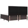 Cama con muelles con colchón y luces LED Marrón oscuro 200x200 cm Tela | Foro24.es | Tu tienda online para hogar, jardín y más Foro24.es
