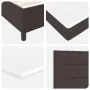 Cama con muelles con colchón y luces LED Marrón oscuro 200x200 cm Tela | Foro24.es | Tu tienda online para hogar, jardín y más Foro24.es