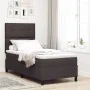 Cama con Somier con Colchón & Luz LED Marrón Oscuro 90x200 cm Tela by , Beds and slatted bases - Ref: Foro24-3342840, Price: ...