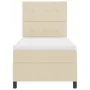 Cama de base de caja con colchón y LED crema 90x200 cm tela | Foro24.es | Tu tienda online para hogar, jardín y más Foro24.es